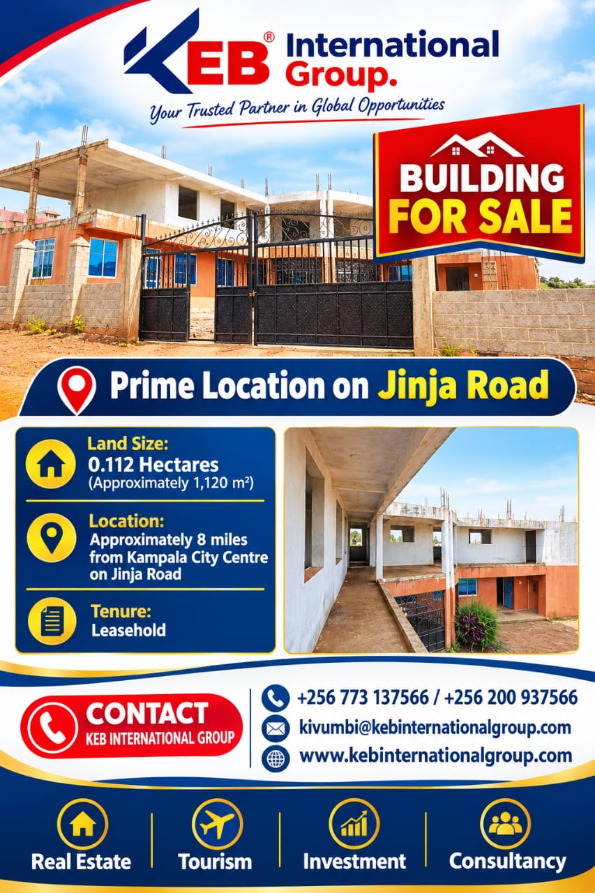 BUILDING FOR SALE – PRIME LOCATION ON JINJA ROAD!